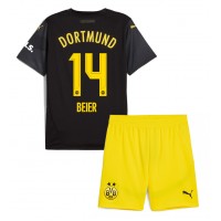 Fotbalové Dres Borussia Dortmund Maximilian Beier #14 Dětské Venkovní 2024-25 Krátký Rukáv (+ trenýrky)